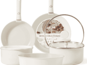 11pcs Pots and Pans Set-Nonstick Cookware Detachable-Free Shipping